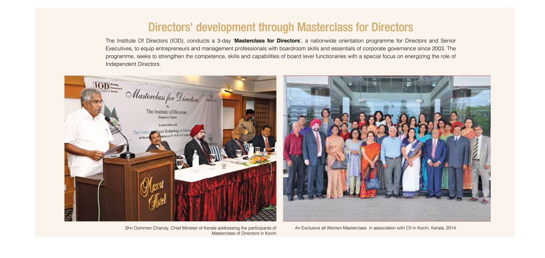 Institute of Directors Journey