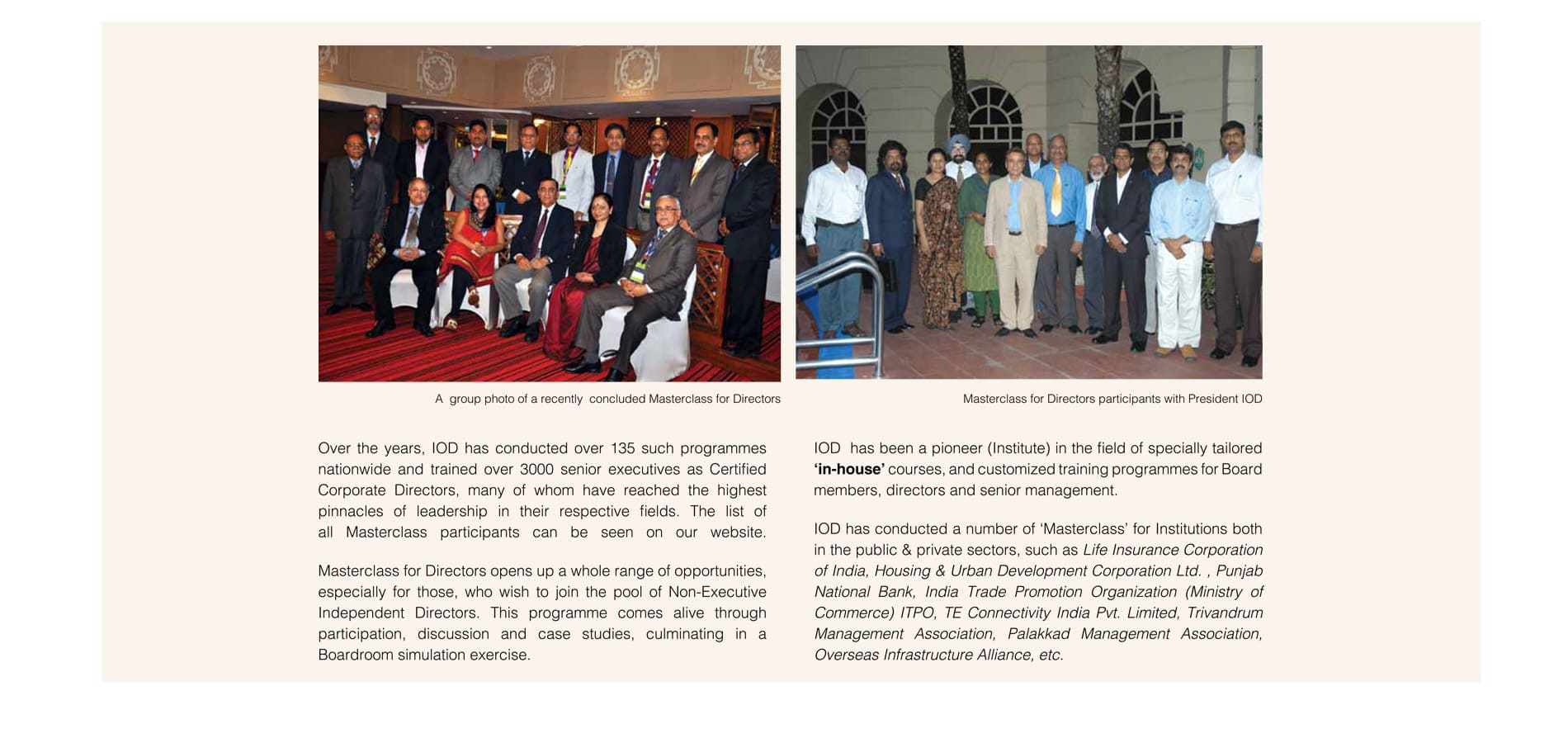 Institute of Directors Journey