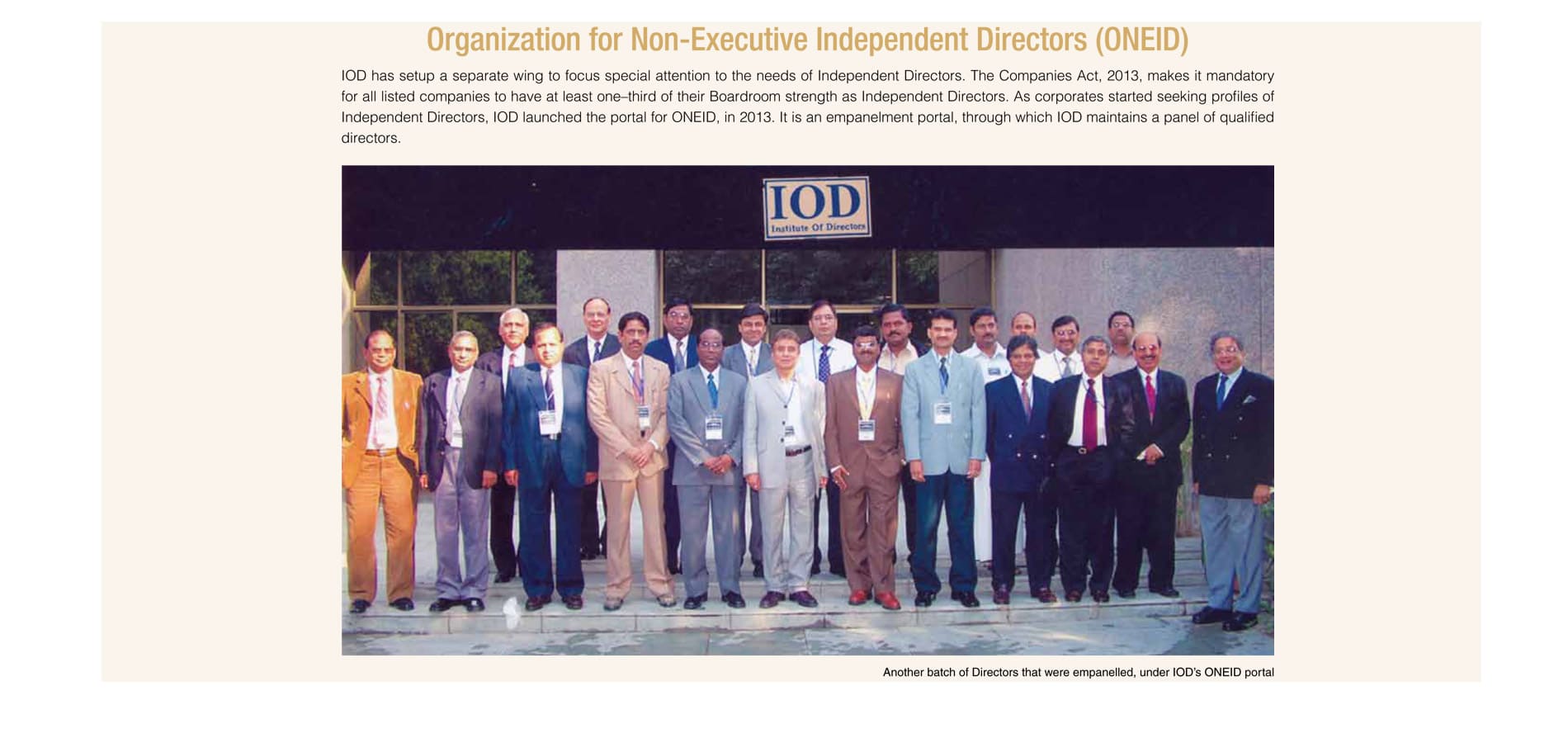 Institute of Directors Journey