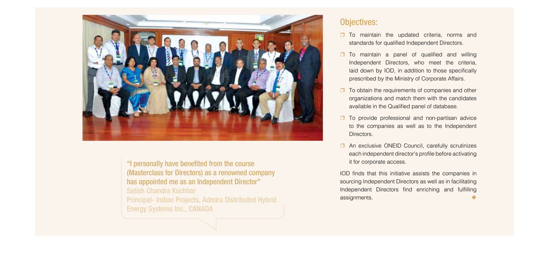 Institute of Directors Journey