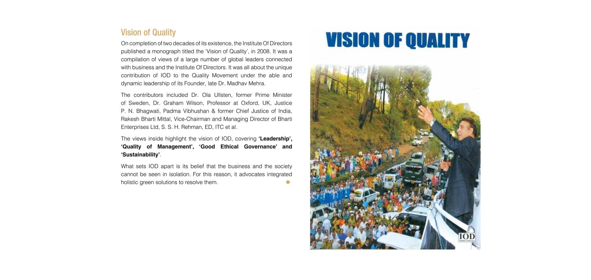Institute of Directors Journey