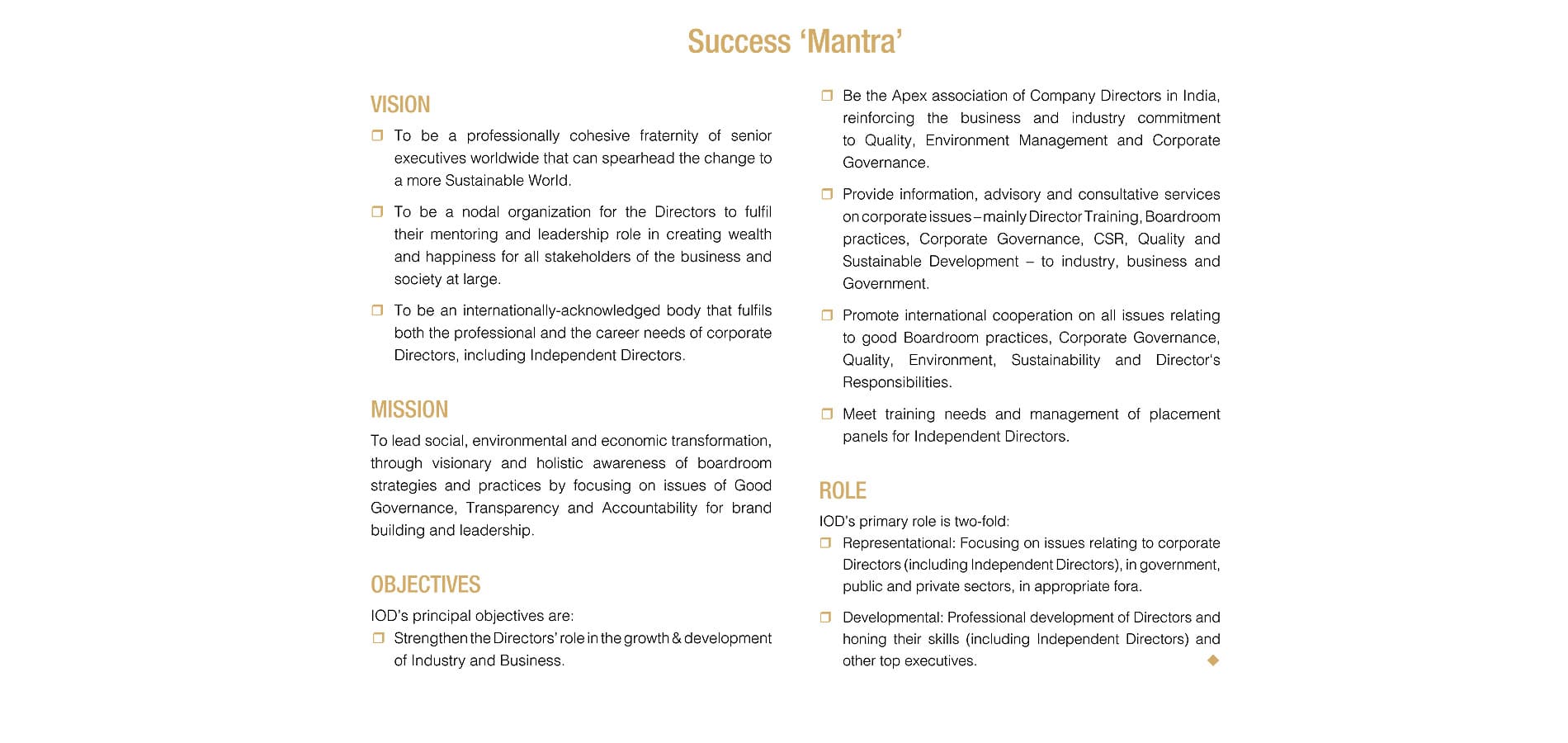 IOD Journey