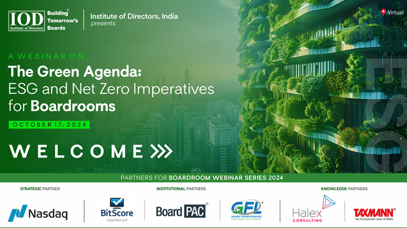 A Webinar Report on The Green Agenda: ESG and Net Zero Imperatives for Boardrooms