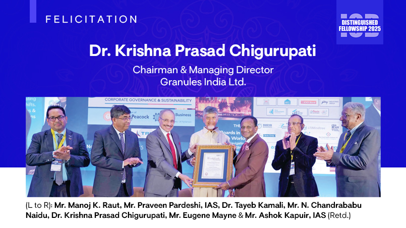 IOD Distinguished Fellowships - Dr. Krishna Prasad Chigurupati
